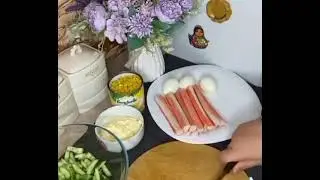 уж очень вкусный салат за  2минуты!   Всего 5 простых продуктов в составе вкусно и быстро🚀⚡ 😋👍🤗😍🌹🌹