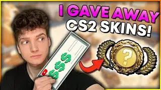 I GAVE AWAY CS2 Skins With My First YouTube Paycheck!