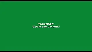 TestingWhiz Built-in Data Generator