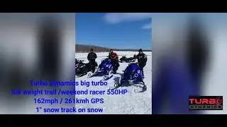 Turbo Dynamics 162mph new trail sled record