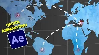 DÜNYA HARİTA ANİMASYONU NASIL YAPILIR ? | After Effects Dersleri