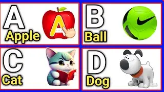 A Apple Song | a for apple b for ball c for cat | a to z | Nursery Rhymes Kids Songs #abcdsong