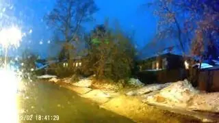 Лобовое с мотоциклом в гололед
