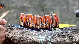 10 + 1 BATTERIES VS GAS TORCH