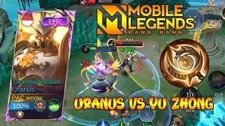 URANUS EXP DAMAGE TANK VS YU ZHONG MOBILE LEGENDS