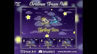 Christmas Lo-fi Stream Package/Transition / Panels /Twitch Set/ Stream Overlay/Animated/Festive/Cozy