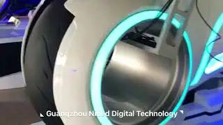 Exciting white vr motor virtual reality racing car game machine from Guangzhou Nined