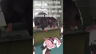 Blue Archive Fans When Their Favorite Gacha Game Gets An Anime Adaptation: #memes #bluearchivememe
