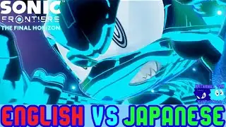 Sonic Frontiers: Final Horizon Cutscene Comparison: Sonic's Cyber Scream (English VS Japanese)