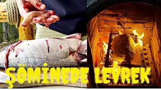 Tuzda Levrek Şömine Ateşinde 🔥Sea Bass Branzino