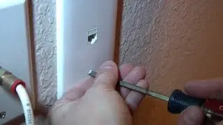 How to install a network jack into a wall from the attic.