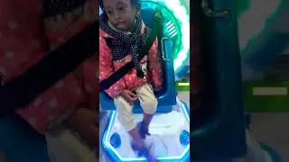 I m very happy on the playground