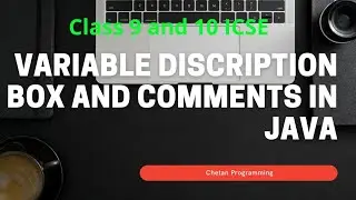 Variable Discription Box and Comments in Java || Chetan Programming