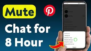 How to Mute Pinterest Chat for 8 Hour (Updated)