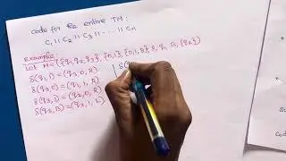 Theory of Computation: Code for Turing Machine