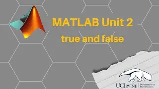 true and false in MATLAB