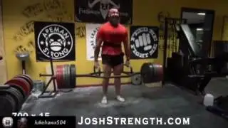 Steve Johnson, 700 x 15 Reps, Trap Bar Deadlift