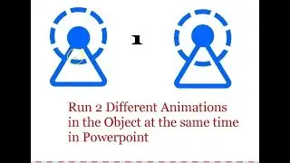 Run two Different Animations in Powerpoint at the same time