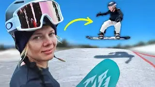 Teaching My Girlfriend to Snowboard