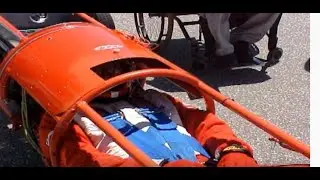 240 mph Motorcycle Crash Bonneville Salt Flats (Team Arrow)