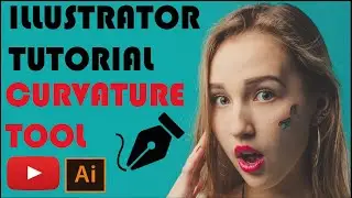 Adobe illustrator tutorial for beginners | curvature tool in illustrator | curve | Design with Anees