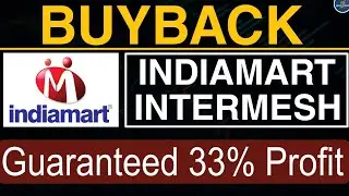 INDIAMART INTERMESH BUYBACK Detail ll Upcoming BUYBACKS 2023 ll Record DATE