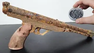 Very Rusty Ancient Airgun Restoration