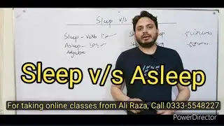 Sleep v/s Asleep | By Syed Ali Raza Kazmi