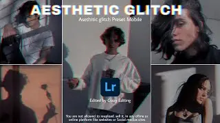 How to Edit Aesthetic Glitch Effect on Mobile | Lightroom Mobile Presets - DNG - Lightroom Tutorials
