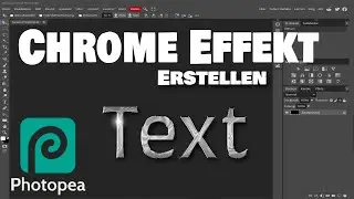 Photopea - Chrome-Effekt