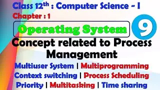 12th Computer Science Paper-I : Chapter-1 | Operating System | Concept related to Process Management