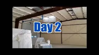 Spray Foam Insulation in Warehouse