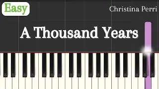A Thousand Years - Beginner Piano Tutorial