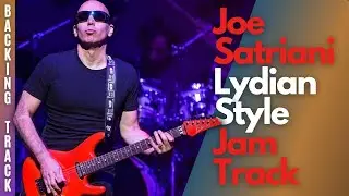 Joe Satriani Lydian Style Guitar Backing Track | 148 bpm