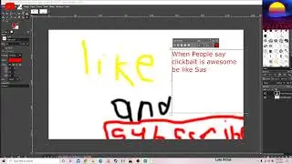 Doing GIMP work live on stream