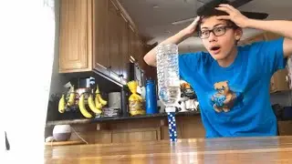 Water bottle flip trick-shots 1 | MY FIRST VIDEO!! | Popular TrickShots