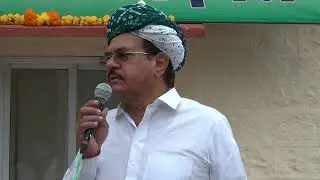 पूर्व सहकारिता मंत्री उदय लाल आंजना ने ध्वजारोहण किया