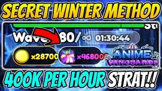 *INSANE* 400K Per Hour Winter Presents Method In Anime Vanguards Update 10.5