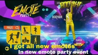 New emote party event 🔥I got all emotes