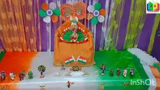 tricolour theme decoration | Krishna decoration | independence day theme @rachanagandhi