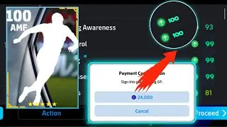 24,00 GP Only 🤯  || Most Underrated AMF in efootball 2024  || Best Standrad AMF 98 Dribbling 😵⚡