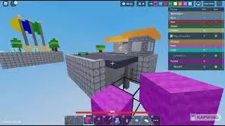 Playing Roblox-bedwars 1vs1vs1