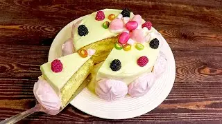 Only 3 INGREDIENTS for a Sponge Cake to make such a cake