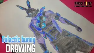Galactic Bunny Drawing 🐰|| Free Fire drawings || Free Fire BUNDLE drawing