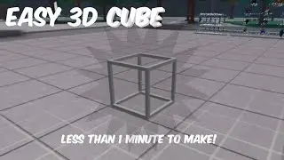 How to make a 3D Cube in The Stongest Battlegrounds tutorial