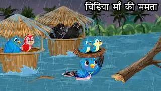 बारिश की कहानी । Jungle me Barish ki kahani | Hindi Cartoon  Tuni Chidiya aur kauwa Kahani
