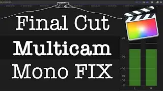 Multicam MONO to STEREO Audio FIX || Final Cut Pro X