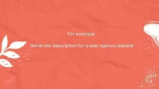 Free AI Website Description Generator