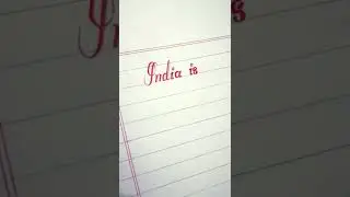 Beautiful Handwriting In English । Best Handwriting In The World । Cursive Writing 