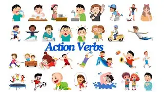 Action Verbs with Sentences for Kids: Learn and Practice Easy Examples!